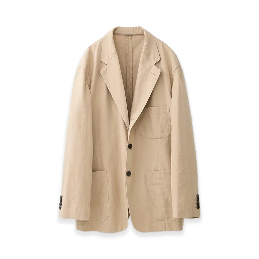 everyone x A.PRESSE Hemp Cotton Jacket "Beige"