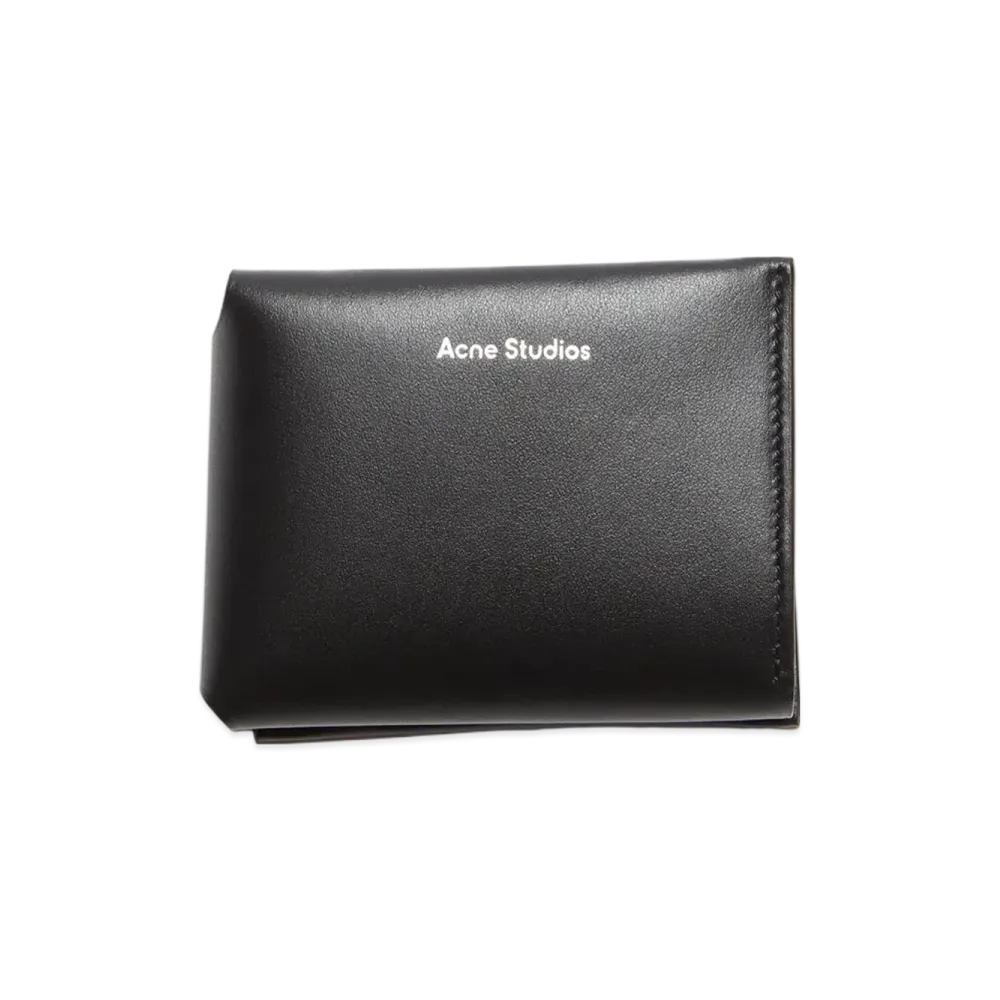 Acne Studios Leather Tri-Fold Wallet "Black"