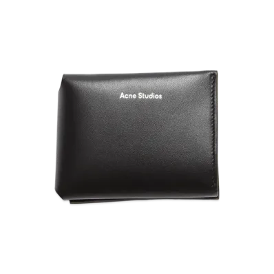 Acne Studios Leather Tri-Fold Wallet "Black"