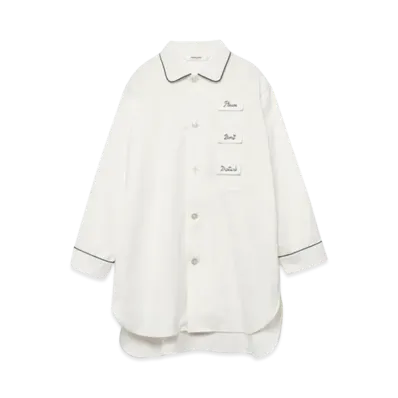 FUMIKA UCHIDA Pajama Set "White/Navy"