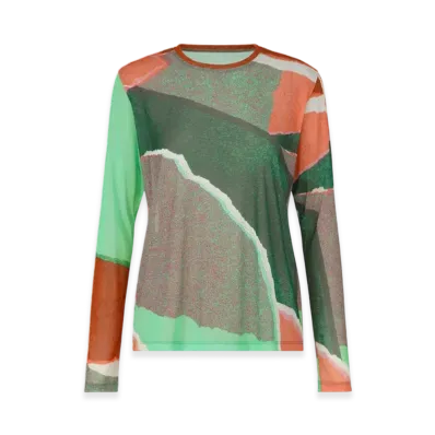 PLEATS PLEASE ISSEY MIYAKE Grainy Tulle T "Mint Green"