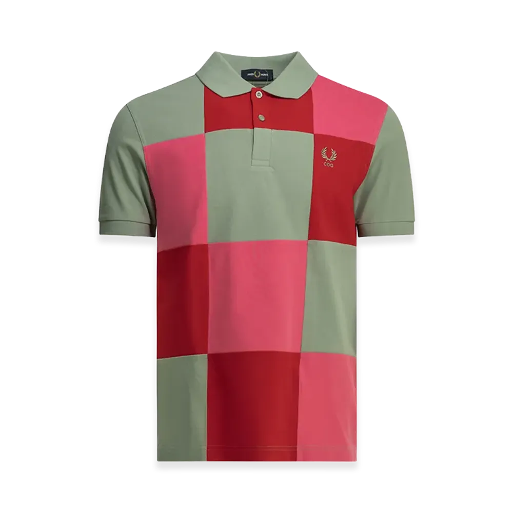 COMME des GARCONS SHIRT x Fred Perry Button-Down Polo Shirt "Multicolor"