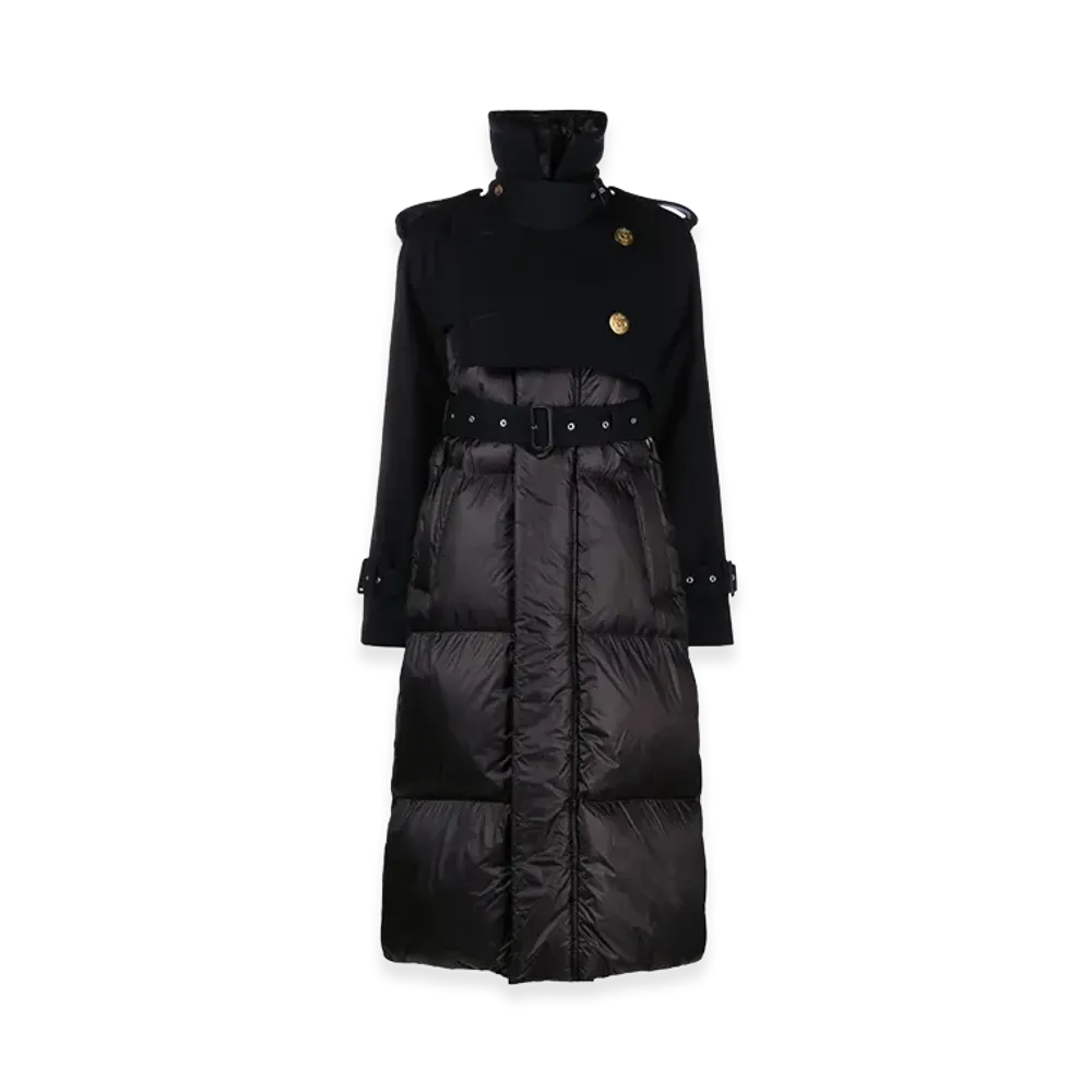 sacai Women's Coats "Black"
