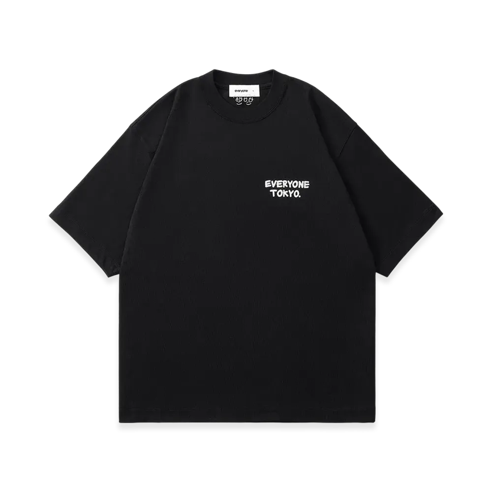 everyone j.30000 Logo Short Sleeve Tee Shirt "Black"