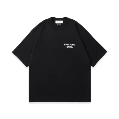 everyone j.30000 Logo Short Sleeve Tee Shirt "Black"