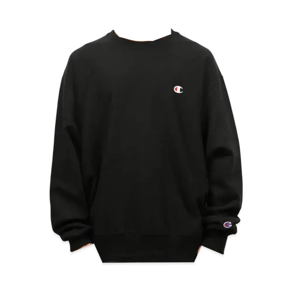 Champion Reverse Weave Heavyweight 12Oz Crew Sweat "Black"