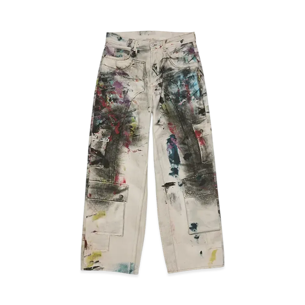Acne Studios 1981 Baggy Fit Jeans "White/Multi"