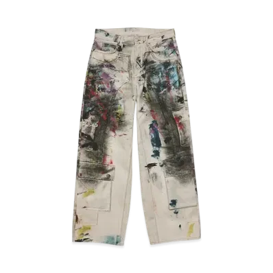 Acne Studios 1981 Baggy Fit Jeans "White/Multi"