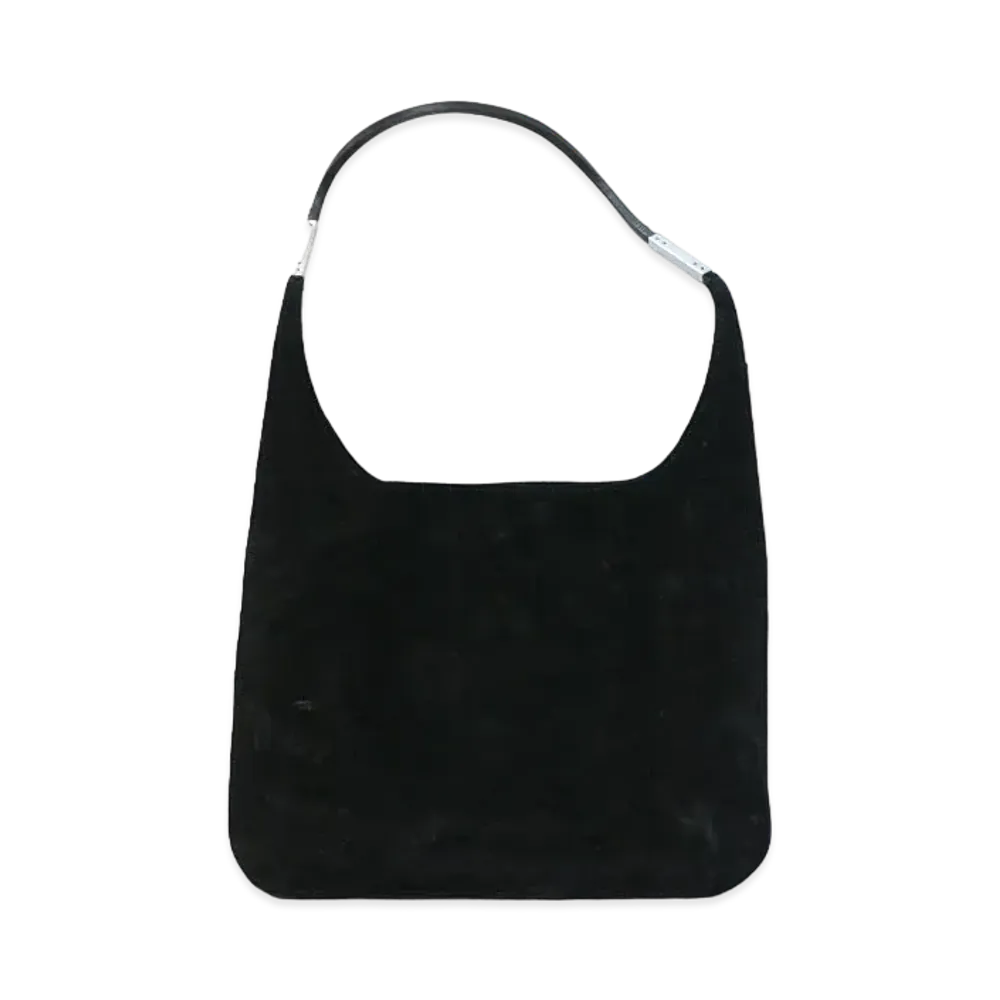 GUCCI Hobo Suede Leather Shoulder Bag "Black"