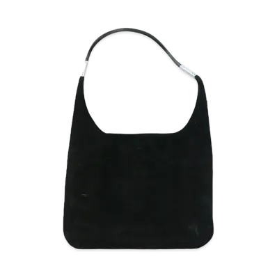 GUCCI Hobo Suede Leather Shoulder Bag "Black"