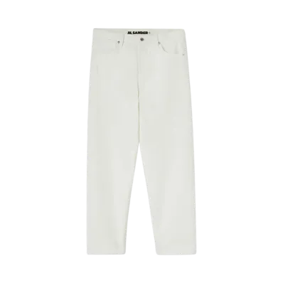 Jil Sander Men's Regular Denim Trousers "Porcelain"