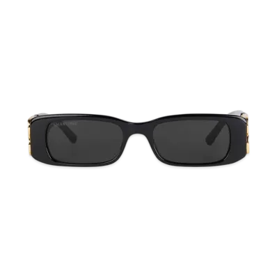 BALENCIAGA Dynasty Rectangle Sunglasses "Black"