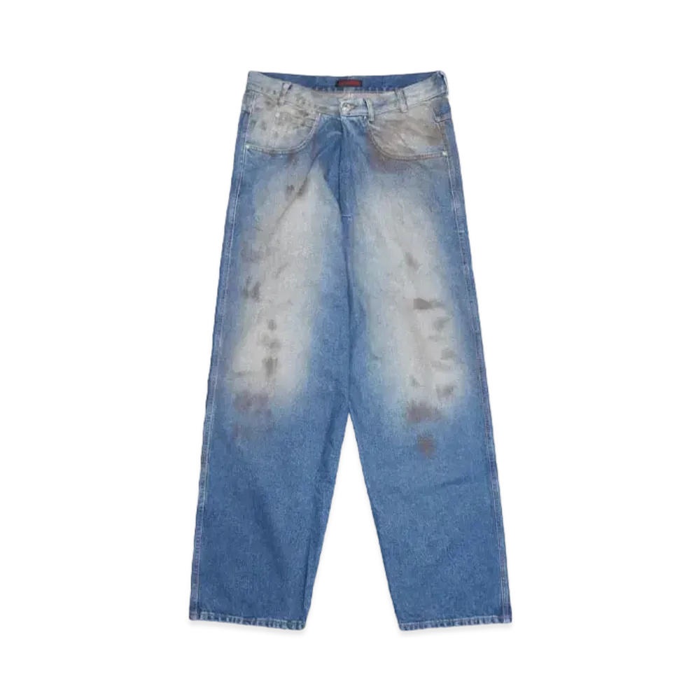 LU'U DAN KRIS KROSS JEANS "STAINED BLUE"