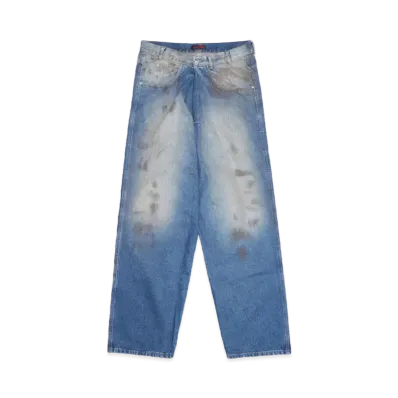 LU'U DAN KRIS KROSS JEANS "STAINED BLUE"
