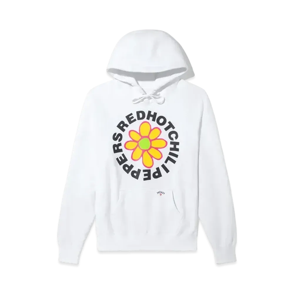 Noah x Red Hot Chili Peppers Flower Logo Hoodie "White"