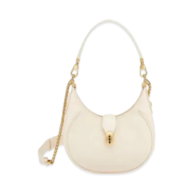BVLGARI Serpenti Ellipse Crossbody Bag "Ivory"