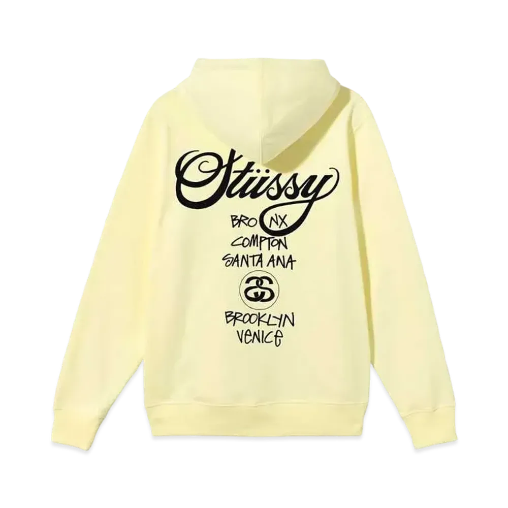 Stussy WORLD TOUR HOODE "Yellow"