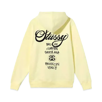 Stussy WORLD TOUR HOODE "Yellow"
