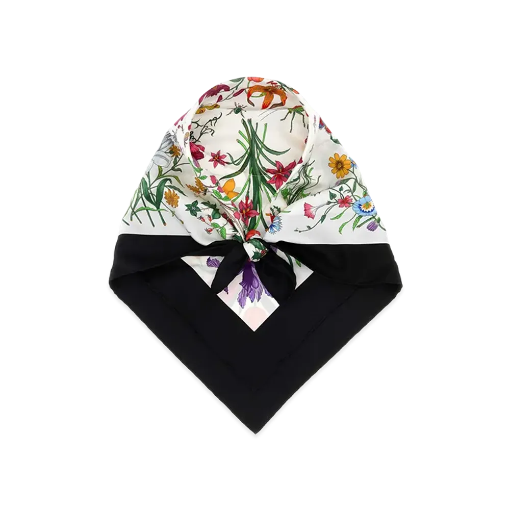 GUCCI Women's Silk Foulard "White"