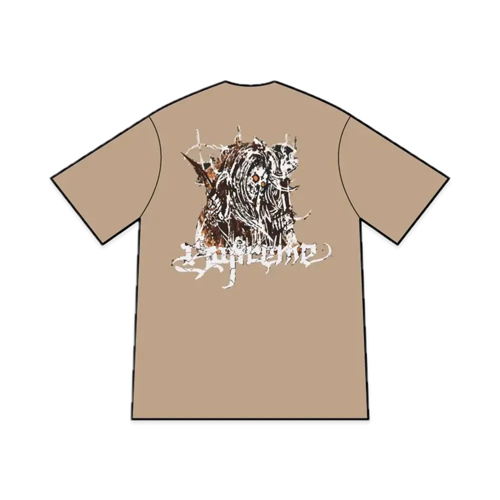 シュプリーム サタン Tシャツ "カーキ"