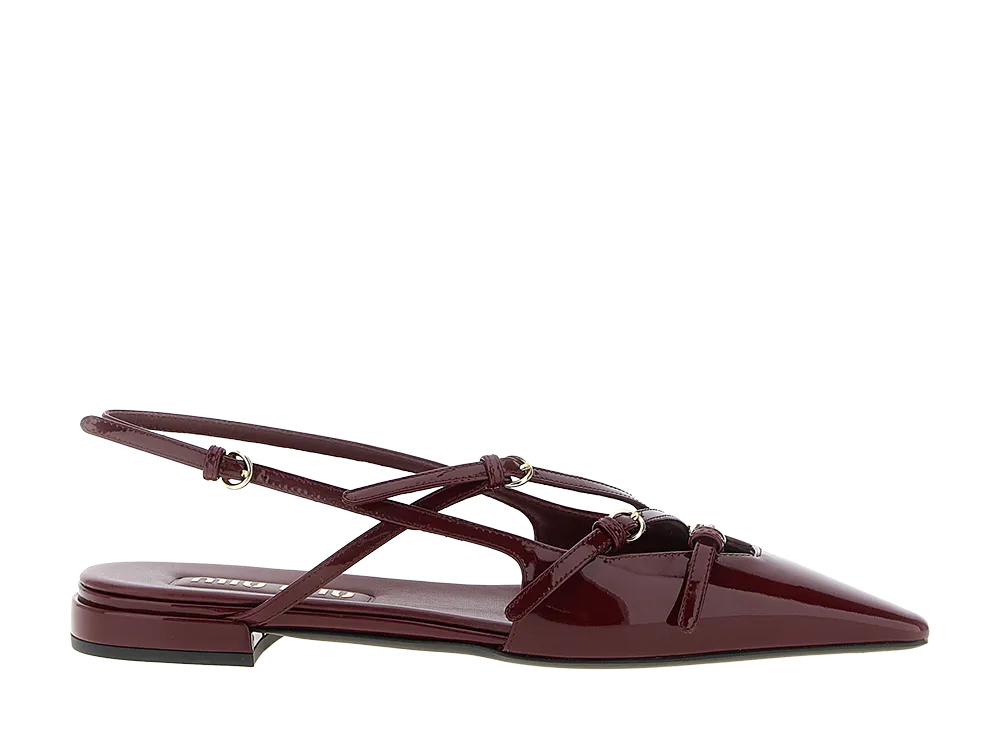 MIU MIU Women's Slingback Straps "Purple"