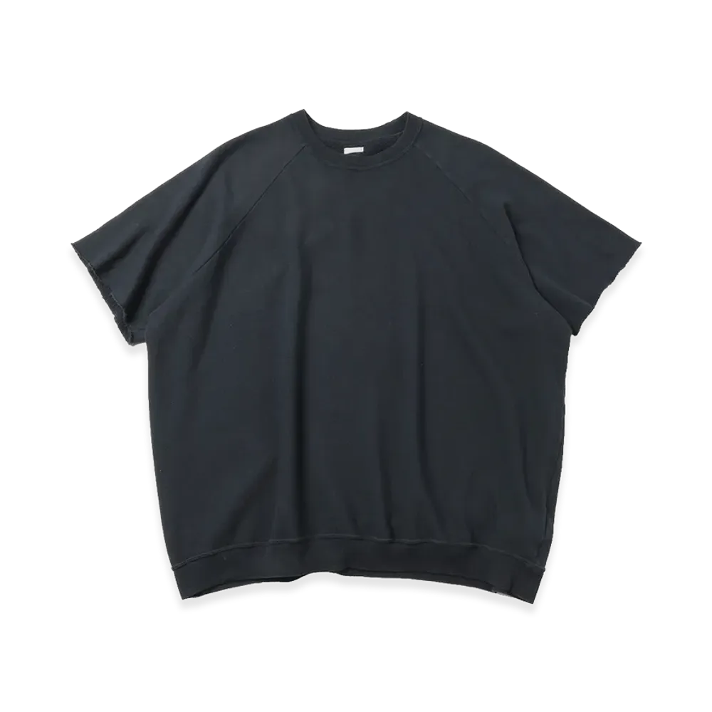 A.PRESSE Vintage Light Weight S/S Sweatshirt "Black"