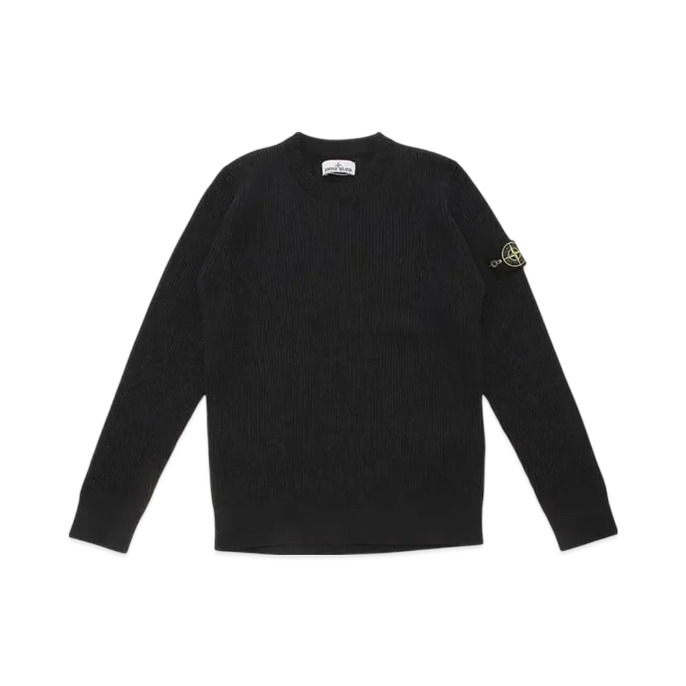 Stone Island Full Rib RWS Wool "Black"