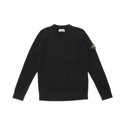 Stone Island Full Rib RWS Wool "Black"