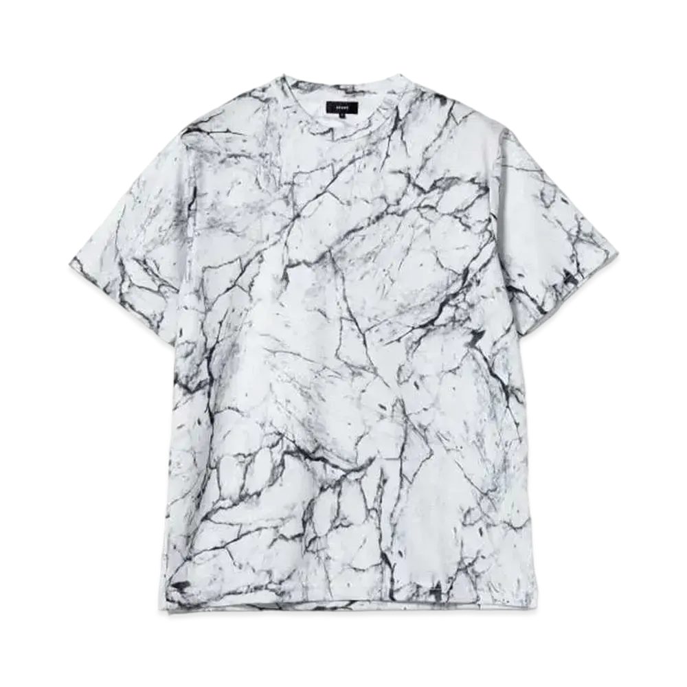 BEAMS Mesh Print Loose T-shirt "White"
