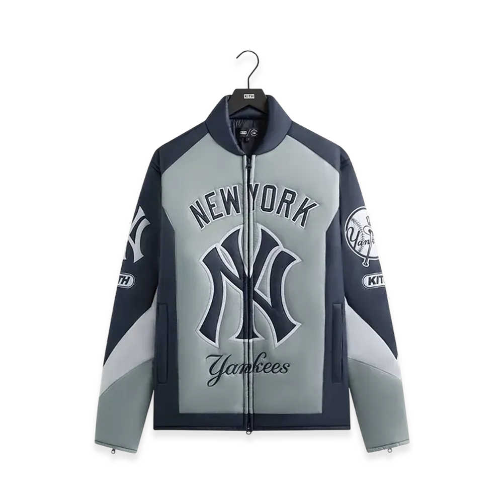 Kith x The New York Yankees Zip Brixton Puffed Shirt Jacket "Statue"