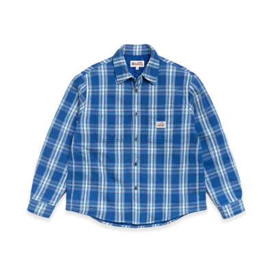 Stussy Lau Plaid Shirt Jacket "Blue"