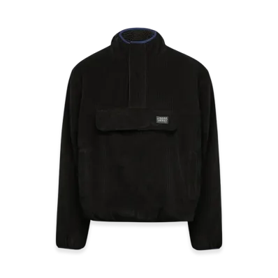 Stussy Corduroy Mock Pullover "Black"