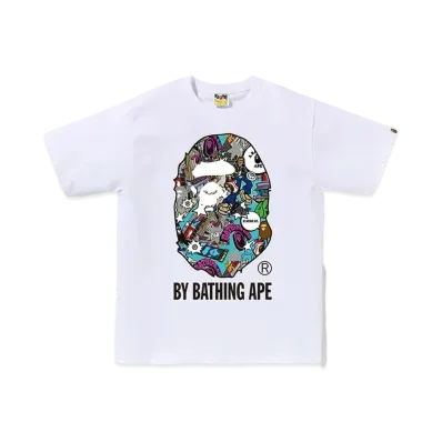A BATHING APE Comic Art By Bathing Ape Tee "White"