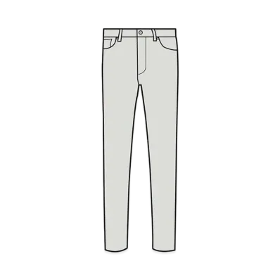 Dior x Sacai Slim Fit Jeans (New Regular) Cotton Denim "White"