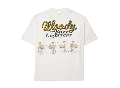 SAINT Mxxxxxx x Toy Story Pixar SS T-Shirt/Woody&Buzz "White"