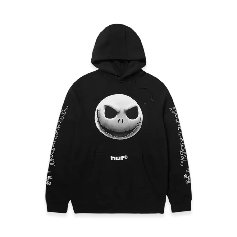 HUF x THE NIGHTMARE BEFORE CHRISTMAS Jack Skellington Hoodie "Black"