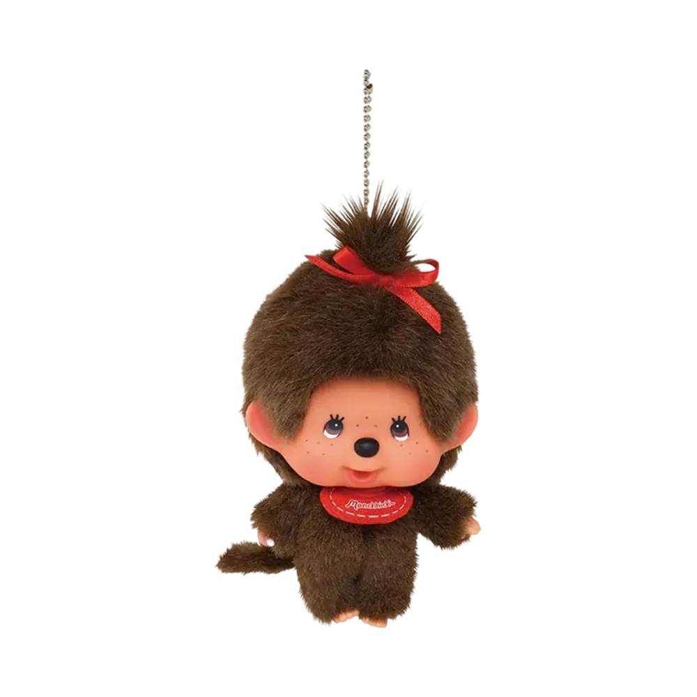 Sekiguchi Kao-deka Monchhichi Keychain Girl