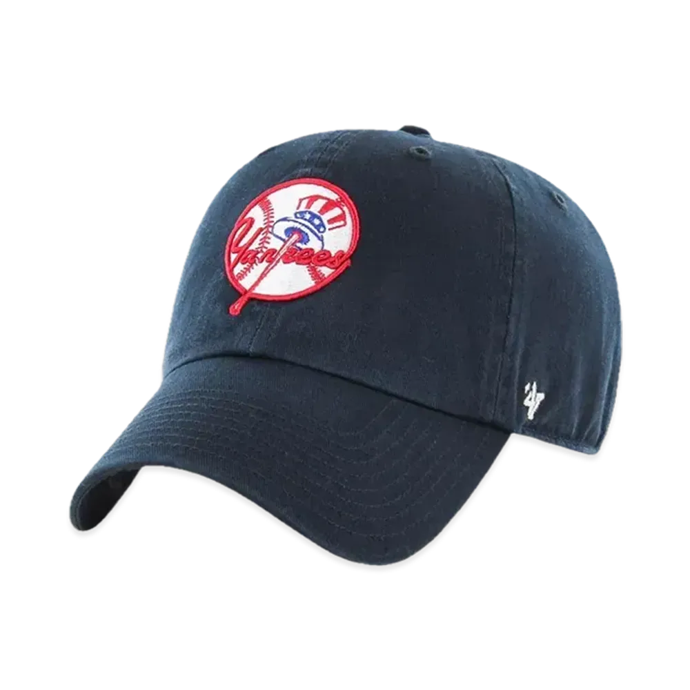 47 RGW17GWS NYY MLB Clean Up "Navy Primary Logo"