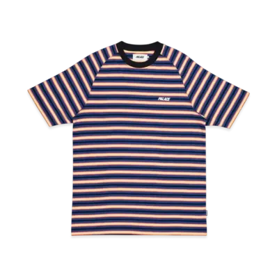 PALACE Neon Stripe T-Shirt "Black Orange"