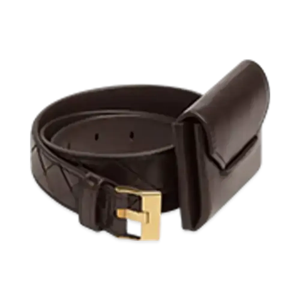 Bottega Veneta Watch Pocket Belt "Fondente"