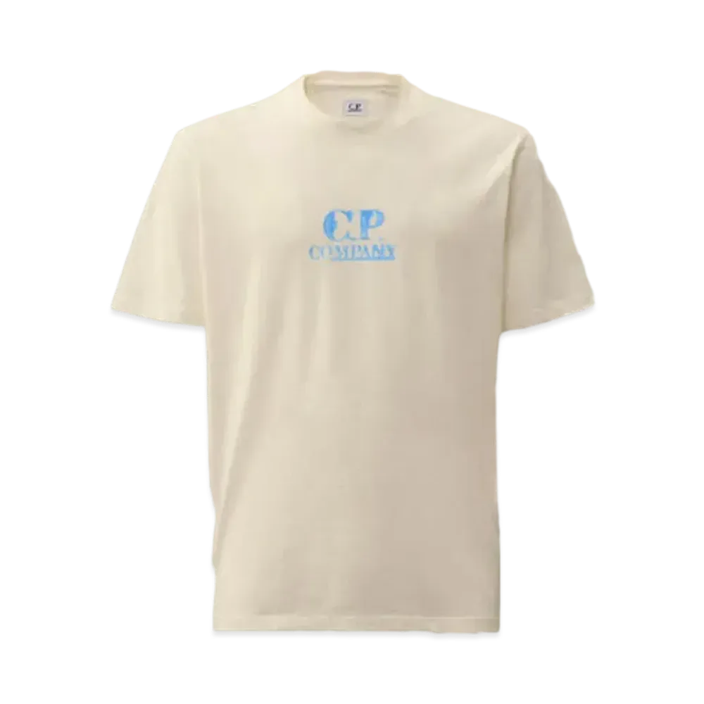 C.P. Company 30/1 Jersey Graphic Logo T-Shirt "Gauze White"