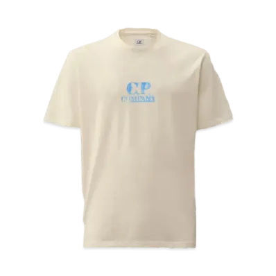 C.P. Company 30/1 Jersey Graphic Logo T-Shirt "Gauze White"