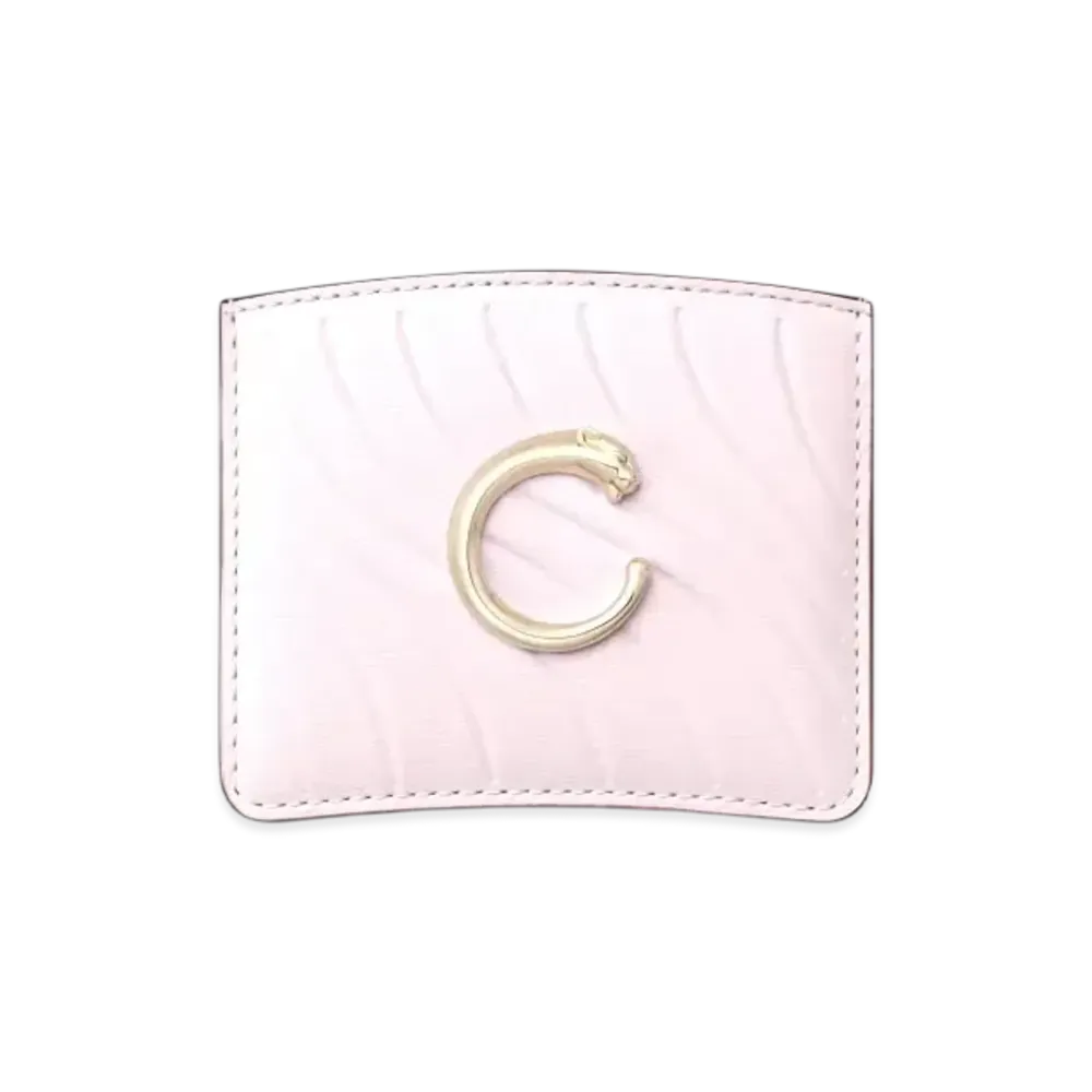 Cartier Simple Card Holder Panthere C de Cartier "Petal Pink"