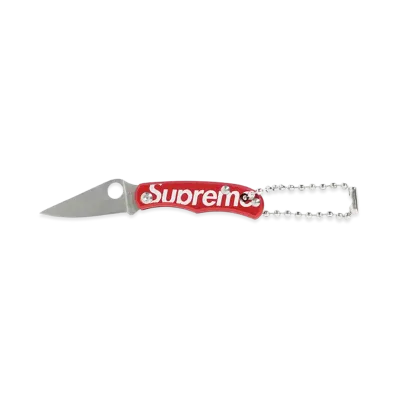 Supreme x Spyderco Bug Knife "Red"