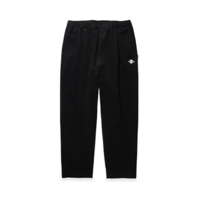 APHRODITEGANG Kamon Metal Patch Corduroy Tuck Easy Trousers "Black"