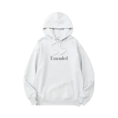 POET MEETS DUBWISE Extended Hoodie "Ash Grey"