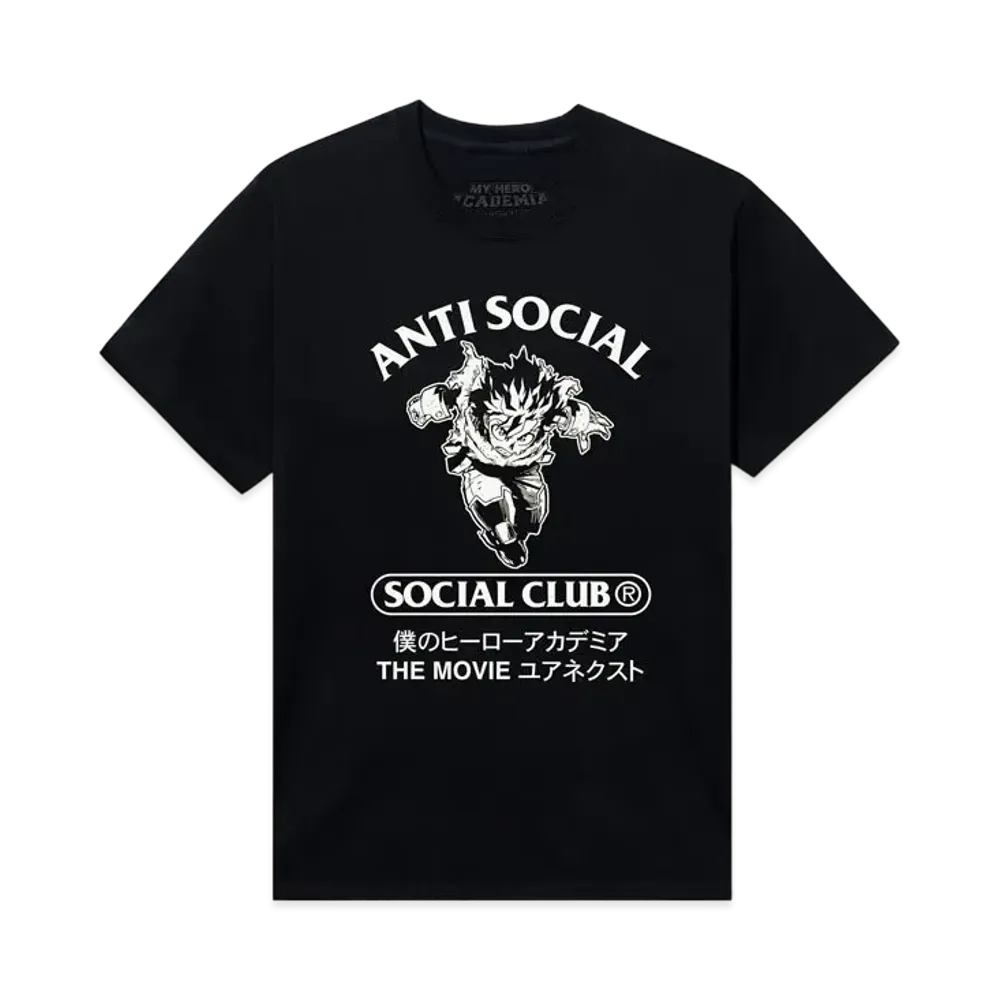 ANTI SOCIAL SOCIAL CLUB x MY HERO ACADEMIA Class 1-A Tee "Black"