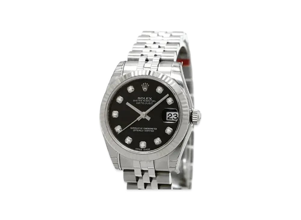 ROLEX Datejust 31mm "Stainless Steel/White Gold/Black" 178274G