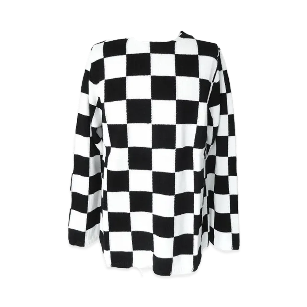 BLACK COMME des GARCONS Acrylic / Wool Intarsia "Black"