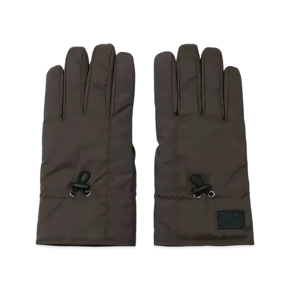 Paul Smith Cropped Logo Gloves "DrakBrown"